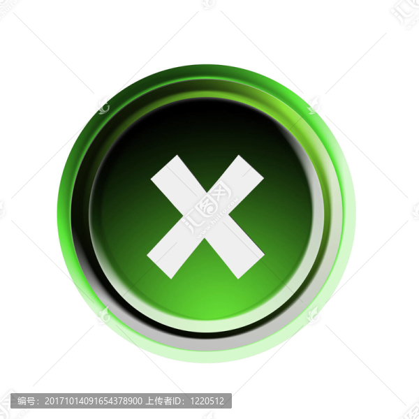 字母x按鈕