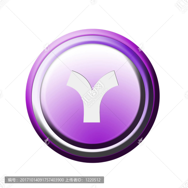 字母y按鈕