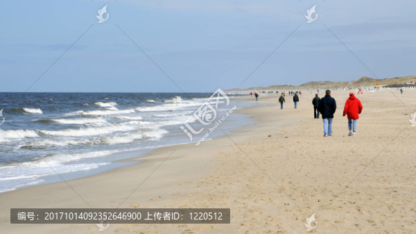 海灘散步