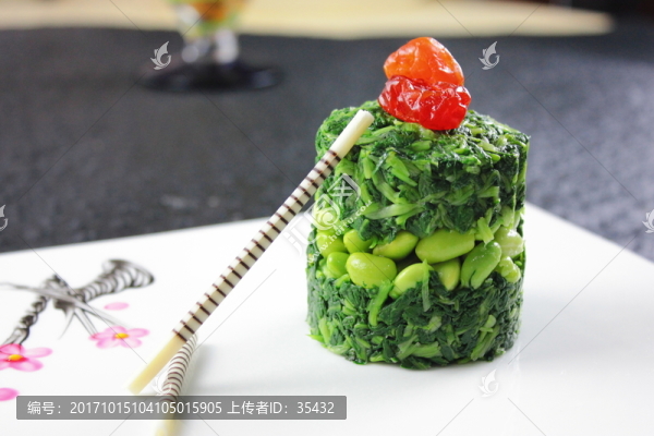 手捏菜毛豆