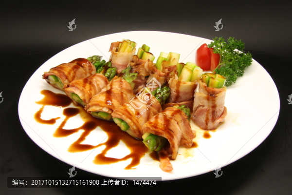 煙肉蘆筍卷
