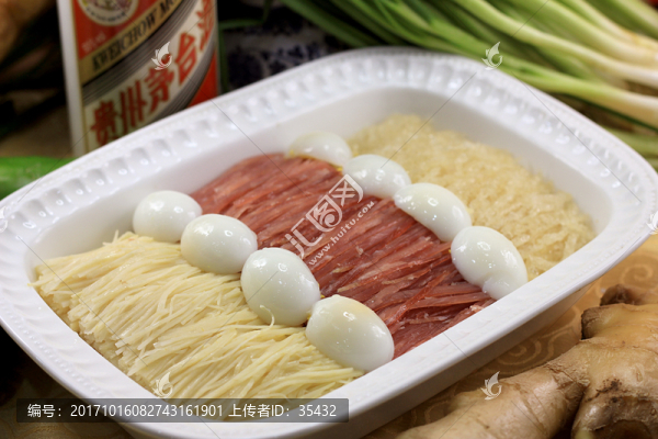 南腿鴿蛋蒸三絲