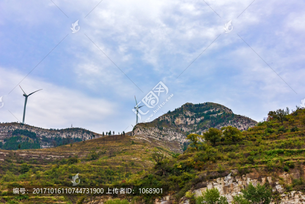山巒,風力發(fā)電