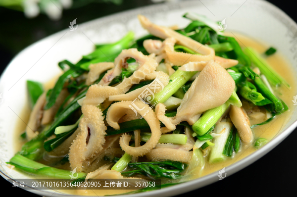 大蒜炒羊肚