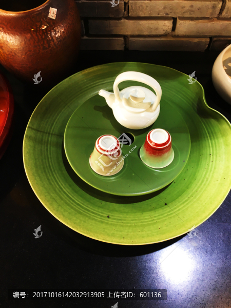 綠色精品茶具