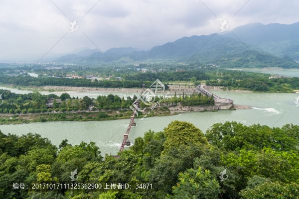 俯瞰都江堰