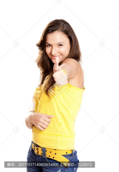 女人笑了