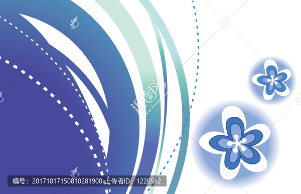 藍(lán)色的花