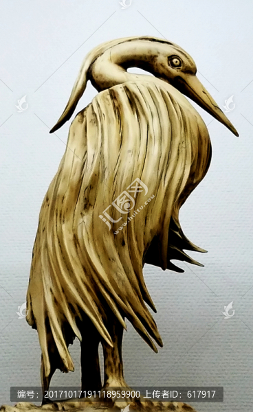 木雕,鳥