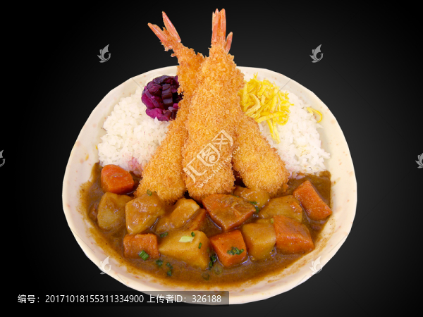 炸蝦咖喱飯