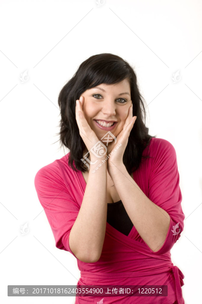 美女呼喚快樂
