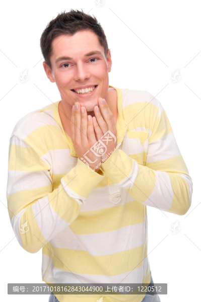 年輕快樂的男人