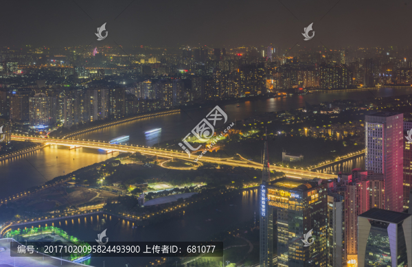 廣州珠江新城城市夜景