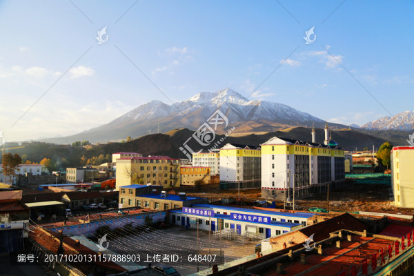 祁連山,祁連縣,雪山,鄉(xiāng)鎮(zhèn),風(fēng)