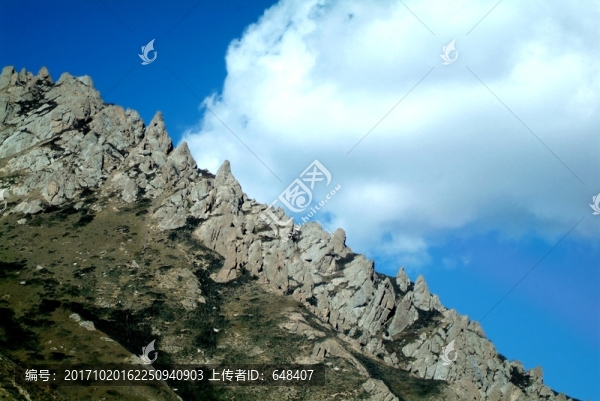 祁連山,山峰,雪山,山巒,巖石
