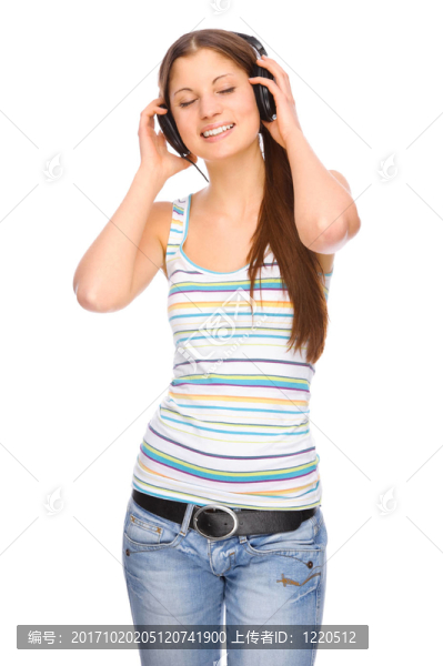 女人與耳機