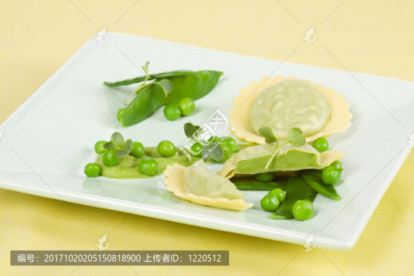 豌豆意大利式餛飩