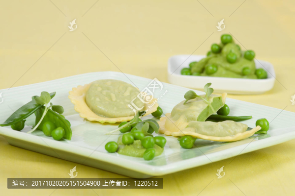 意大利式餛飩豌豆