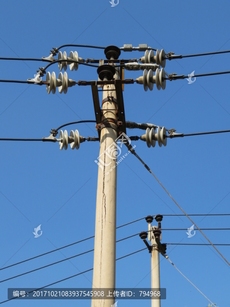輸電線,電線桿