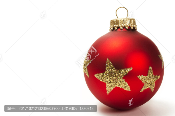啞光紅色的圣誕玩具的星星