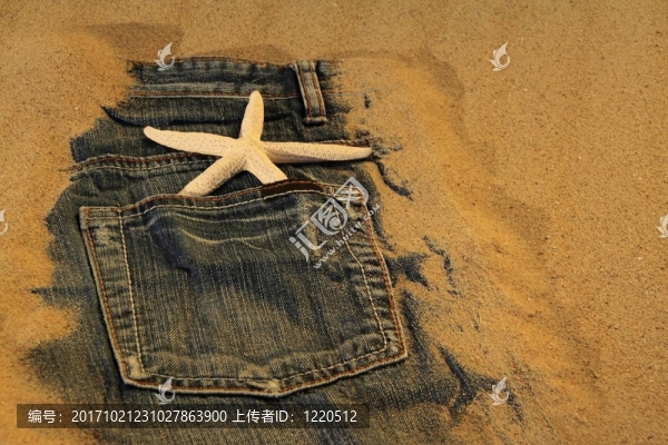 沙灘牛仔褲
