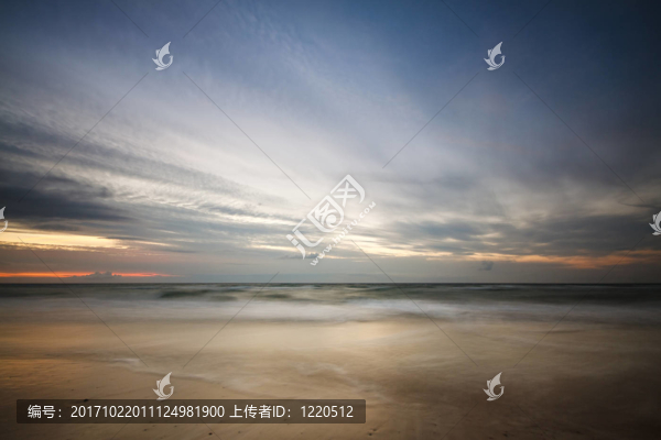 傍晚的波羅的海海岸