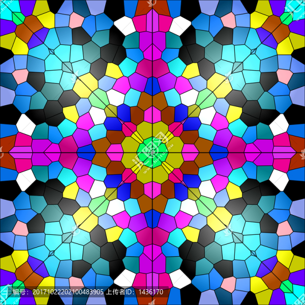 萬花筒般的染色玻璃