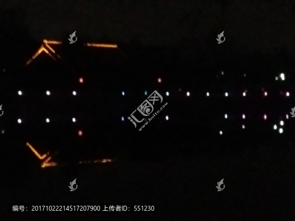 西安,漢城湖,夜景,旅游
