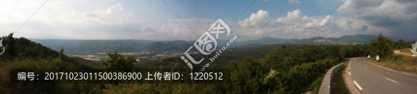山山脈全景