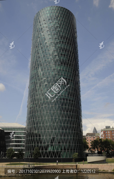 在法蘭克福westhafentower
