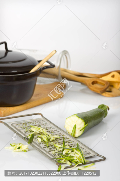 磨碎的西葫蘆