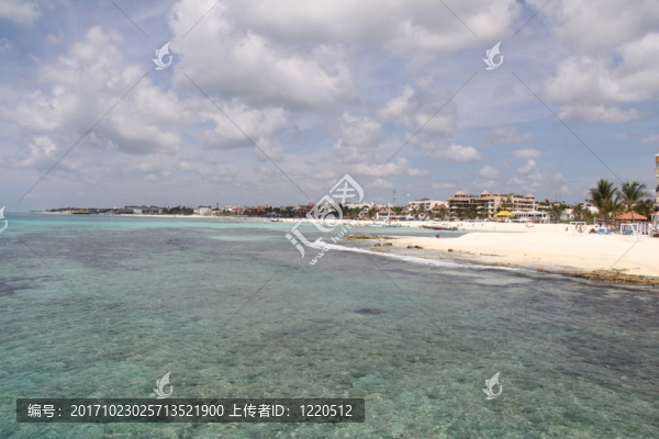 墨西哥美麗的海灘海岸