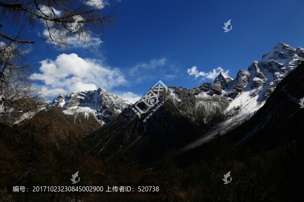 畢棚溝,雪山,高山