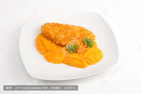 在玉米片皮雞胸肉的？kartoffelcreme
