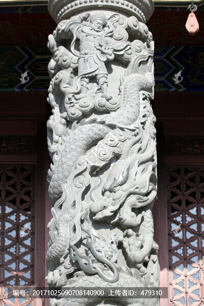 浮雕,雕塑,龍柱,柱子,宗教