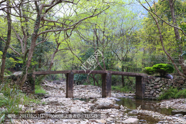 雁蕩山山澗河道石橋