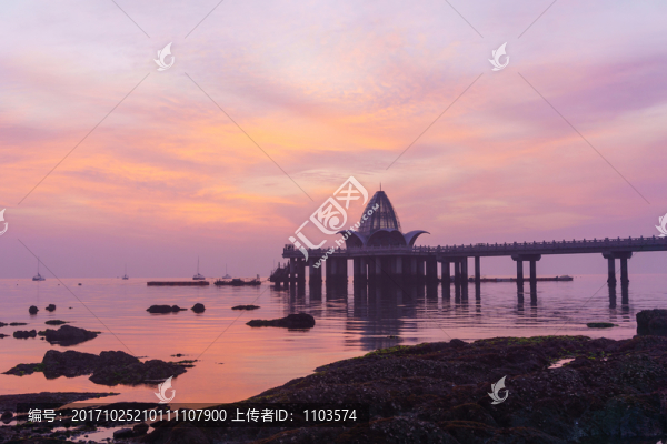 煙臺棧橋日出,（10）