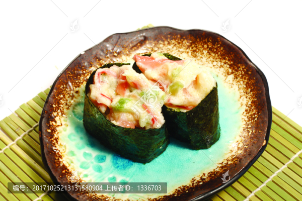 北極貝沙拉卷