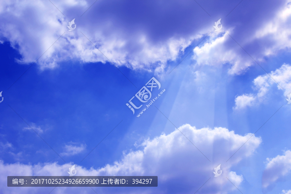 藍天白云,佛光