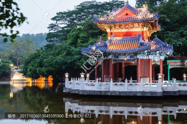 圓明新園夜景