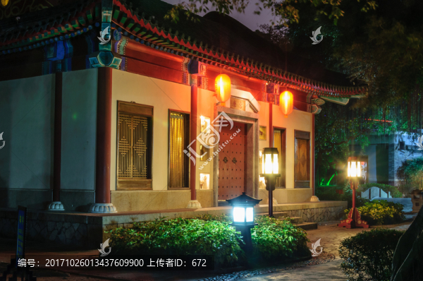 圓明新園夜景