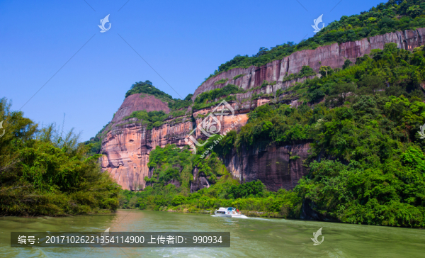 丹霞山,錦江,巖壁