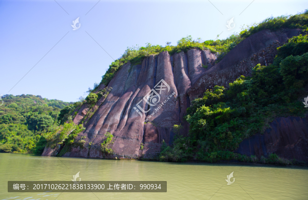 丹霞山,錦江,巖壁