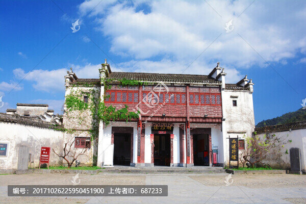 安徽省黟縣西遞古鎮(zhèn)古村落風(fēng)光