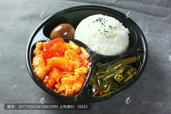 鮮茄青衣魚柳炒蛋飯
