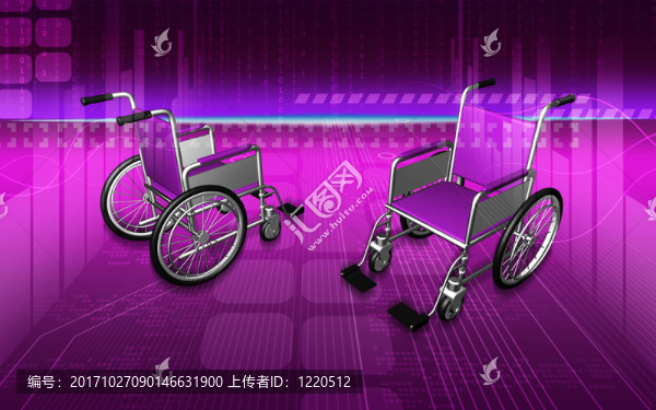 坐在輪椅上