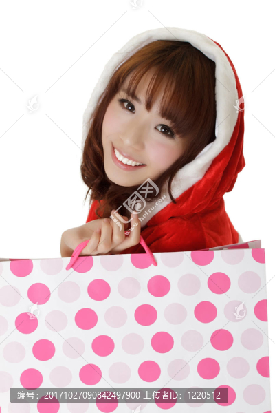 女人笑了
