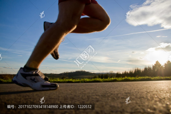 運動員的腿