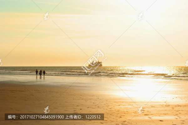 日落海灘