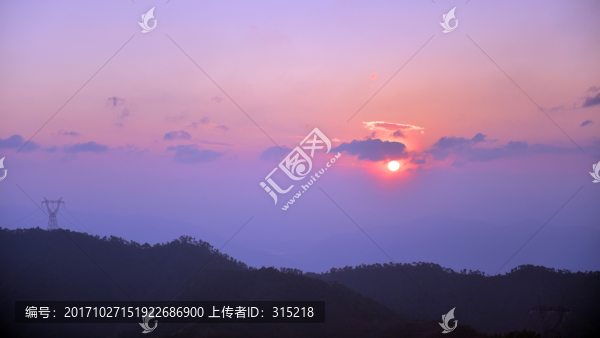 日落,山水風(fēng)光